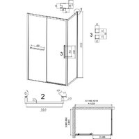 Grossman Style 120x90x195 120.K33.05.1290.21.10 (черный матовый/тонированное стекло) Image #11