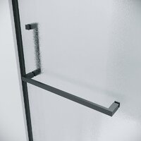 Grossman Pragma 100x90x195 120.K33.03.1090.21.02 (черный матовый/стекло шиншилла) Image #2