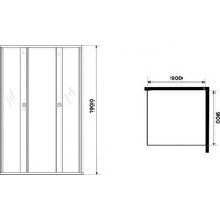 Niagara Eco NG-1009-14QBLACK 90x90x190 (черный/стекло мозаика) Image #5