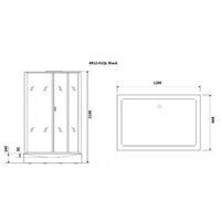 Niagara NG-6912-01QL Black 120x80x210 (тонированное стекло) Image #3