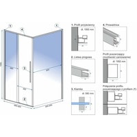 Rea Solar 90x90 (черный/прозрачное стекло) Image #5