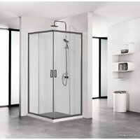 Aquatek AQ ARI KV 09020BL 90x90 (черный/прозрачное стекло) Image #2