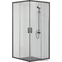 Aquatek AQ ARI KV 09020BL 90x90 (черный/прозрачное стекло) Image #1