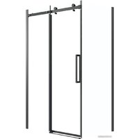 Grossman Classic 120x90x195 120.K33.04.1290.21.00 (черный матовый/прозрачное стекло)