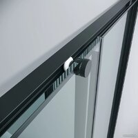 Grossman Galaxy 90x70x195 300.K33.01.9070.21.00 (черный матовый/прозрачное стекло) Image #5