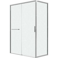 Grossman Style 100x90x195 120.K33.05.1090.10.02 (хром/стекло шиншилла)