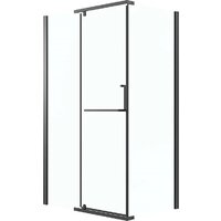 Grossman Pragma 110x80x195 120.K33.03.1180.21.00 (черный матовый/стекло прозрачное)