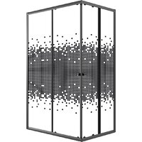 Niagara Eco NG-1018-14QBLACK 100x80x190 (черный/стекло мозаика) Image #1