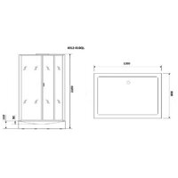 Niagara NG-6012-01GQL 120x80x210 (прозрачное стекло) Image #3