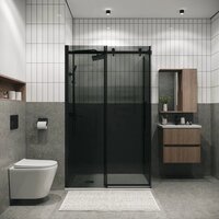 Grossman Classic 150x100x195 120.K33.04.1510.21.10 (черный матовый/стекло тонированное) Image #6
