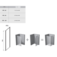 Ravak Pivot PPS 90 (серебристый/прозрачное) Image #2