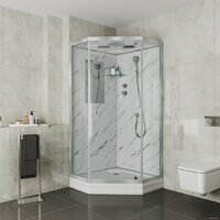 Niagara NG-7702DM 100x100x210 (прозрачное стекло) Image #2