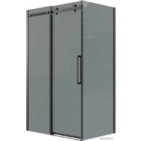 Grossman Classic 110x90x195 120.K33.04.1190.21.10 (черный матовый/тонированное стекло)
