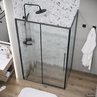 Grossman Galaxy 120x70x195 120.K33.01.1270.21.02 (черный матовый/шиншилла стекло) Image #8