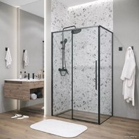Grossman Galaxy 130x90x195 120.K33.01.1390.21.00 (черный матовый/прозрачное стекло) Image #6