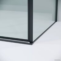 Grossman Galaxy 130x90x195 120.K33.01.1390.21.00 (черный матовый/прозрачное стекло) Image #5