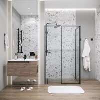 Grossman Galaxy 130x90x195 120.K33.01.1390.21.00 (черный матовый/прозрачное стекло) Image #16