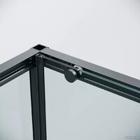 Grossman Galaxy 130x90x195 120.K33.01.1390.21.00 (черный матовый/прозрачное стекло) Image #4