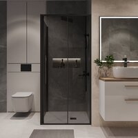 Niagara 140x90x195 NG-85-14TB-TB90-34 (черный матовый/тонированное стекло) Image #7