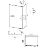 Grossman Style 100x90x195 120.K33.05.1090.21.00 (черный матовый/прозрачное стекло) Image #10