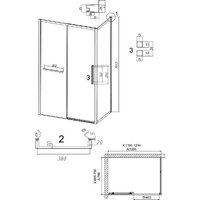 Grossman Style 120x70x195 120.K33.05.1270.21.10 (черный матовый/тонированное стекло) Image #11