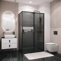 Grossman Style 130x80x195 120.K33.05.1380.21.10 (черный матовый/тонированное стекло) Image #8