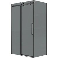 Grossman Classic 100x90x195 120.K33.04.1090.21.10 (черный матовый/тонированно стекло) Image #1