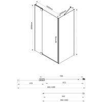 Vincea Extra VSR-1E901010CL (хром/прозрачное) Image #5