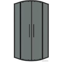 Grossman Cosmo 100x100x195 301.K33.02.1010.21.10 (черный матовый/тонированное стекло)