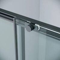 Grossman Style 100x70x195 120.K33.05.1070.21.00 (черный матовый/прозрачное стекло) Image #6