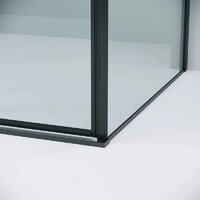 Grossman Galaxy 100x80x195 120.K33.01.1080.21.00 (черный матовый/прозрачное стекло) Image #5