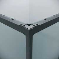 Grossman Galaxy 80x70x195 300.K33.01.8070.21.00 (черный матовый/прозрачное стекло) Image #4