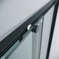 Grossman Galaxy 80x70x195 300.K33.01.8070.21.00 (черный матовый/прозрачное стекло) Image #5