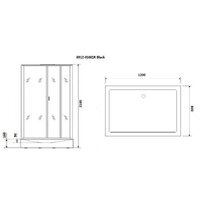 Niagara NG-6912-01GQR BLACK 120x80x210 (тонированное стекло) Image #3