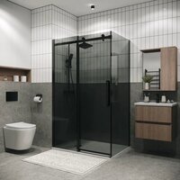 Grossman Classic 160x100x195 120.K33.04.1610.21.10 (черный матовый/стекло тонированное) Image #7