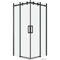 Grossman Classic 100x100x195 300.K33.04.1010.21.00 (черный матовый/прозрачное стекло)