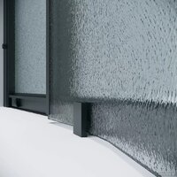 Grossman Cosmo 100x100x195 301.K33.02.1010.21.02 (черный матовый/шиншилла стекло) Image #5