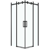 Grossman Classic 90x90x195 300.K33.04.9090.21.00 (черный матовый/прозрачное стекло)