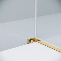 Grossman Pragma 100x90x195 120.K33.03.1090.32.00 (золото сатин/стекло прозрачное) Image #5