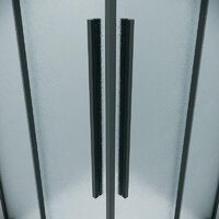 Grossman Galaxy 80х120х195 300.K33.01.80R12L.21.02 (черный матовый/стекло шиншилла) Image #3