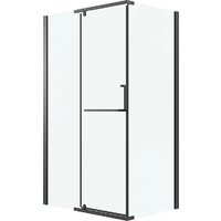 Grossman Pragma 110x90x195 120.K33.03.1190.21.00 (черный матовый/стекло прозрачное)