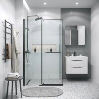 Grossman Pragma 110x90x195 120.K33.03.1190.21.00 (черный матовый/стекло прозрачное) Image #8