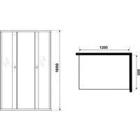 Niagara Eco NG-1012-14QBLACK 120x80x190 (черный/стекло мозаика) Image #5