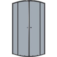 Niagara Eco NG-1007-14T 90x90x190 (черный/стекло тонированное) Image #1