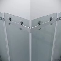 Grossman Classic 90x90x195 300.K33.04.9090.10.00 (хром/прозрачное стекло) Image #14