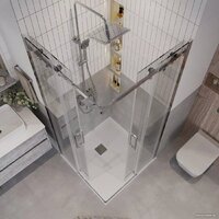 Grossman Classic 90x90x195 300.K33.04.9090.10.00 (хром/прозрачное стекло) Image #20