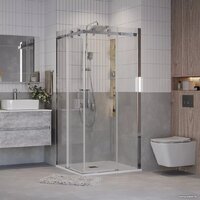 Grossman Classic 90x90x195 300.K33.04.9090.10.00 (хром/прозрачное стекло) Image #17