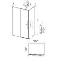 Grossman Galaxy 130x80x195 120.K33.01.1380.10.00 (хром/прозрачное стекло) Image #19