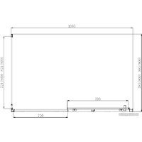 Aquanet Alfa 160x80 NAA1131 (хром/прозрачное стекло) Image #5