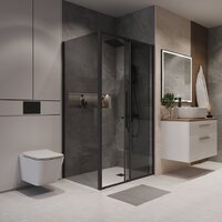 Niagara 120x80x195 NG-85-12TB-TB80-34 (черный матовый/тонированное стекло) Image #7